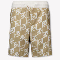 HUGO Kinder Jongens Zwemkleding In Beige