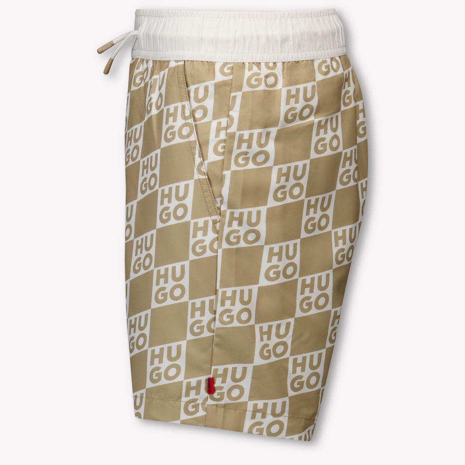 HUGO Kids Boys Swimwear In Beige