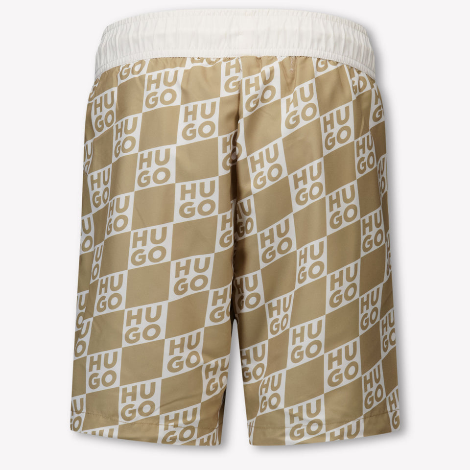 HUGO Kids Boys Swimwear In Beige