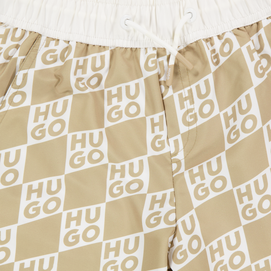 HUGO Kinder Jongens Zwemkleding In Beige