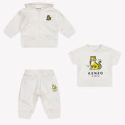 Kenzo Kids Baby Boys Jogging suit In OffWhite