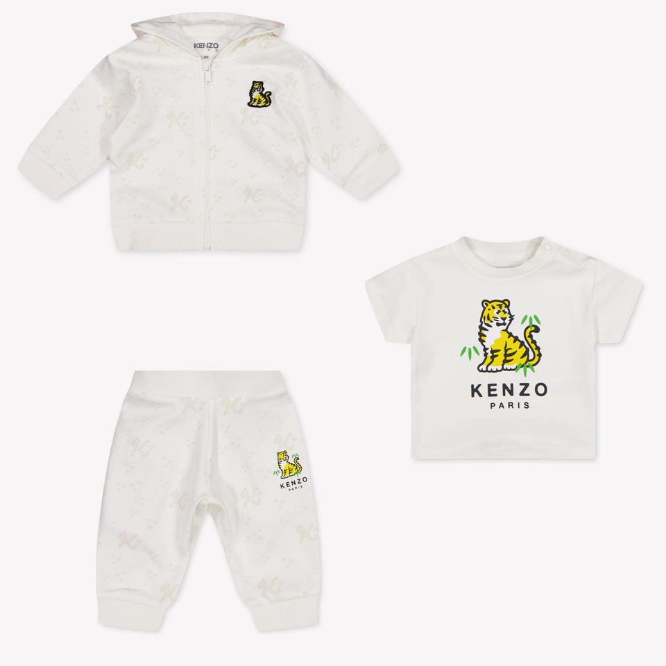 Kenzo Kids Baby Boys Jogging suit In OffWhite