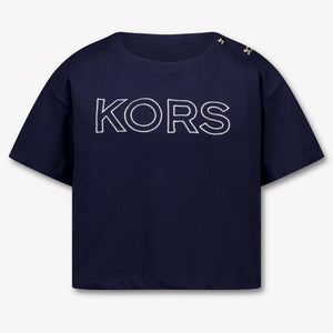 Michael Kors Kinder Meisjes T-Shirt In Navy