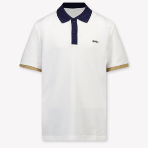 Boss Kids Boys Polo In White