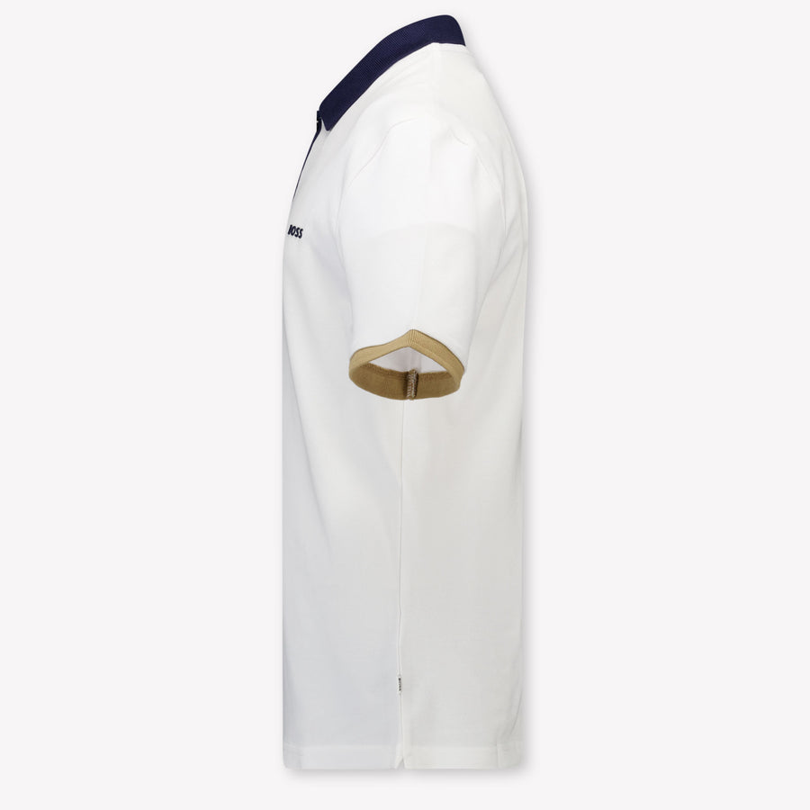 Boss Kids Boys Polo In White