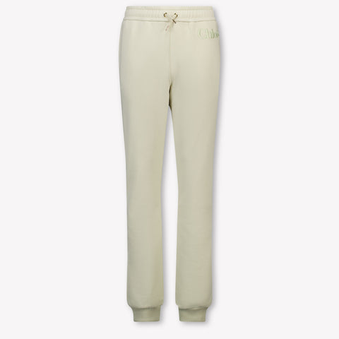 Chloe Kids Girls Pants In Beige