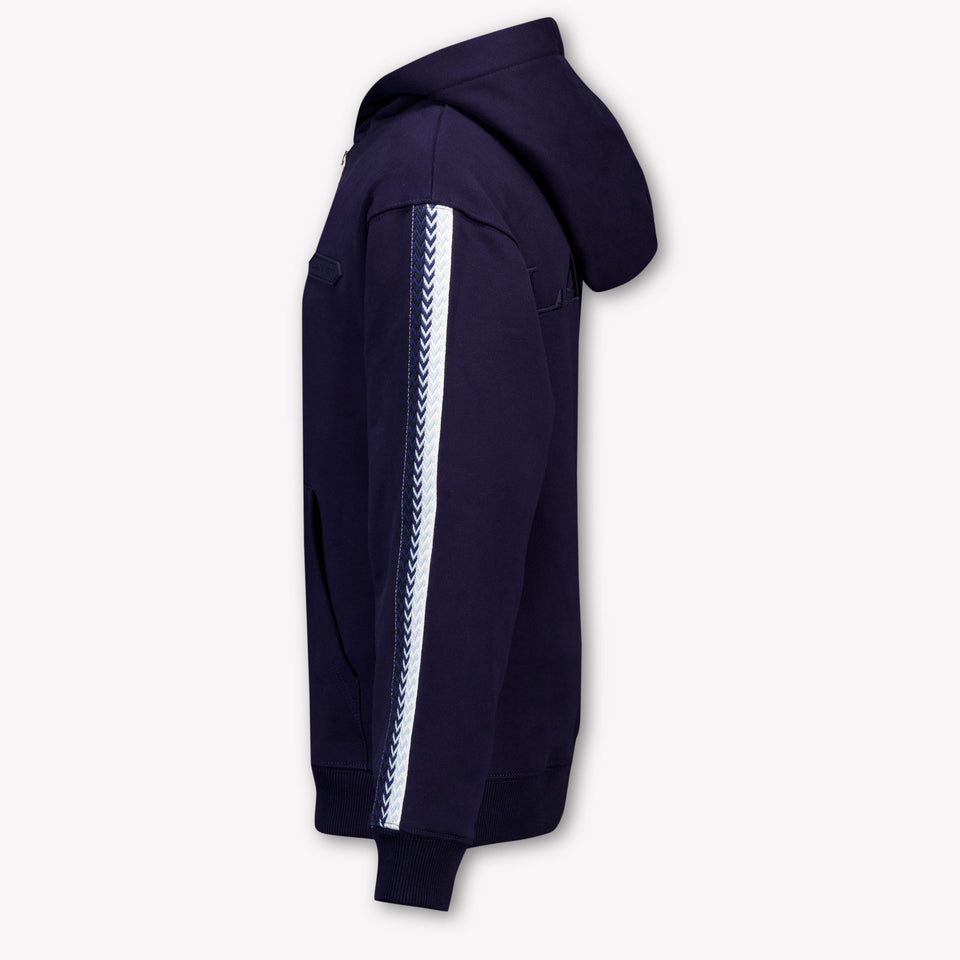 Lanvin Kids Boys Cardigan In Navy