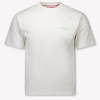 HUGO Kids Boys T-Shirt In OffWhite