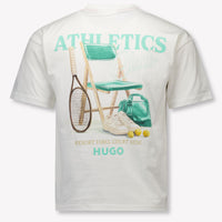HUGO Kids Boys T-Shirt In OffWhite