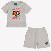 Kenzo Kids Baby Jongens Setje In Grijs