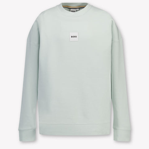 Boss Kids Boys Sweater In Mint