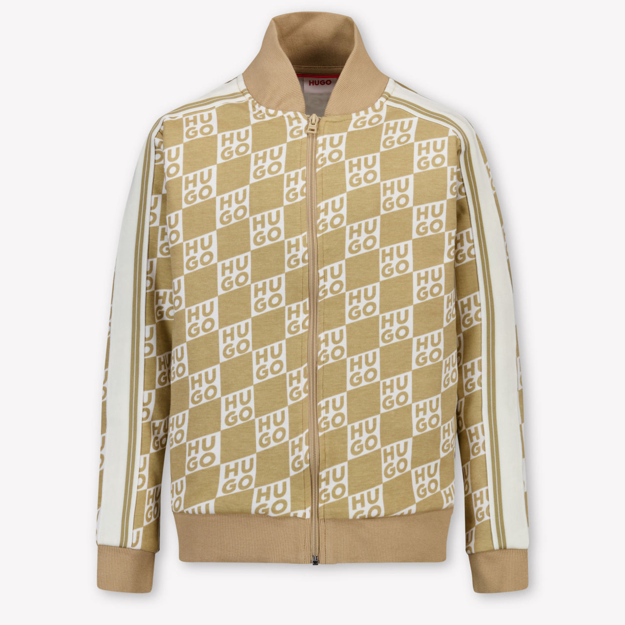 HUGO Kids Boys Cardigan In Beige