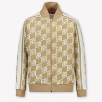 HUGO Kids Boys Cardigan In Beige