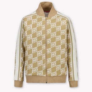 HUGO Kids Boys Cardigan In Beige