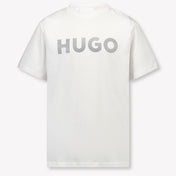 HUGO Kinder Jongens T-Shirt In Wit