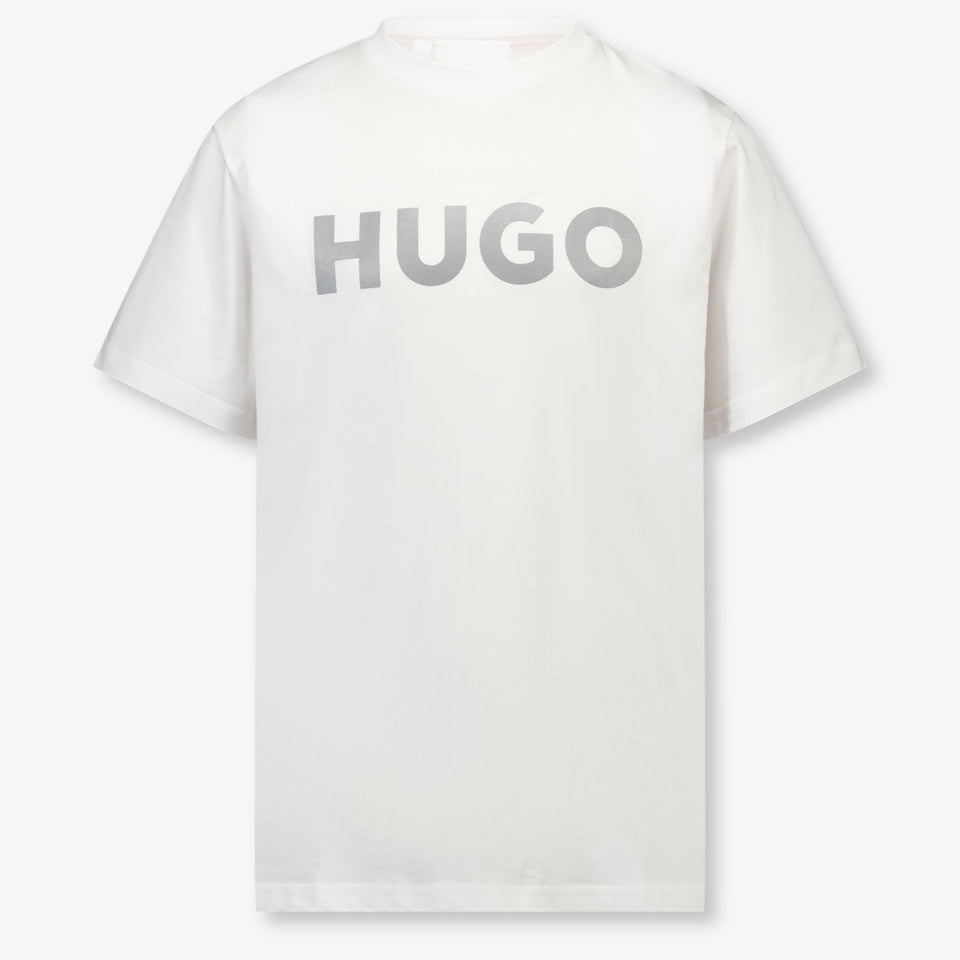 HUGO Kinder Jongens T-Shirt In Wit