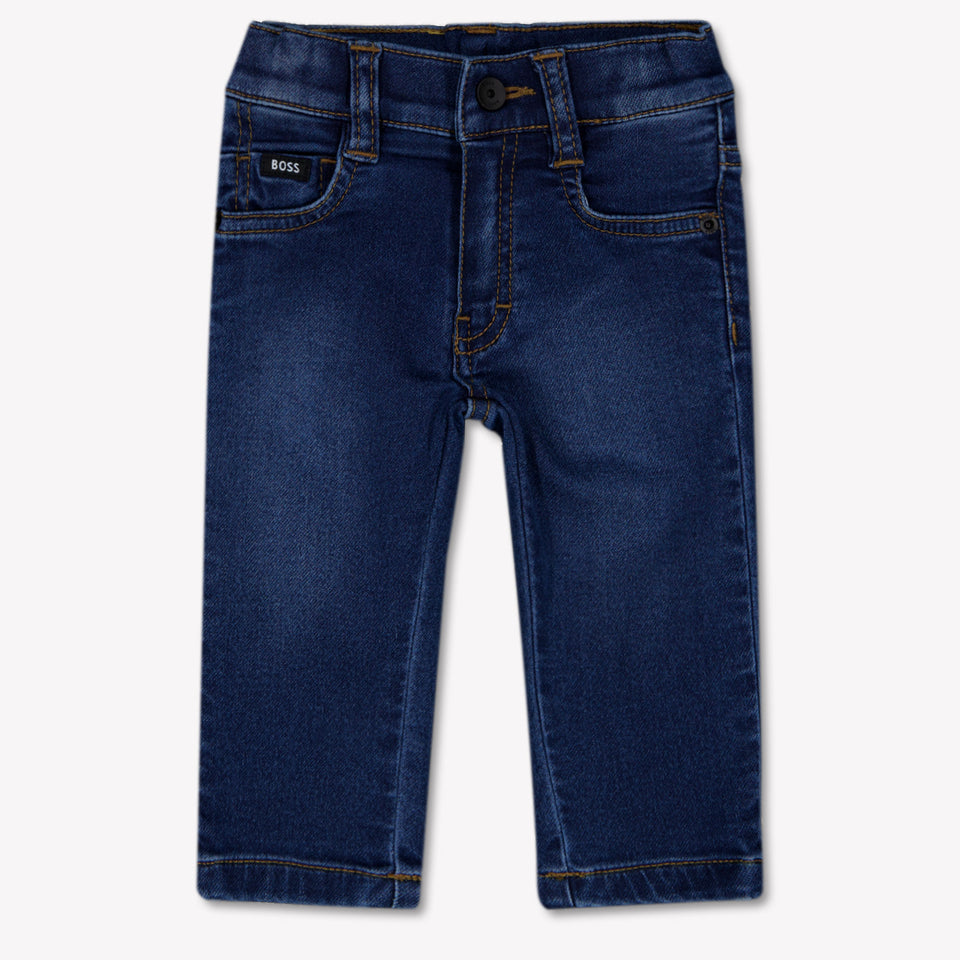 Boss Baby Boys Jeans In Dark Blue