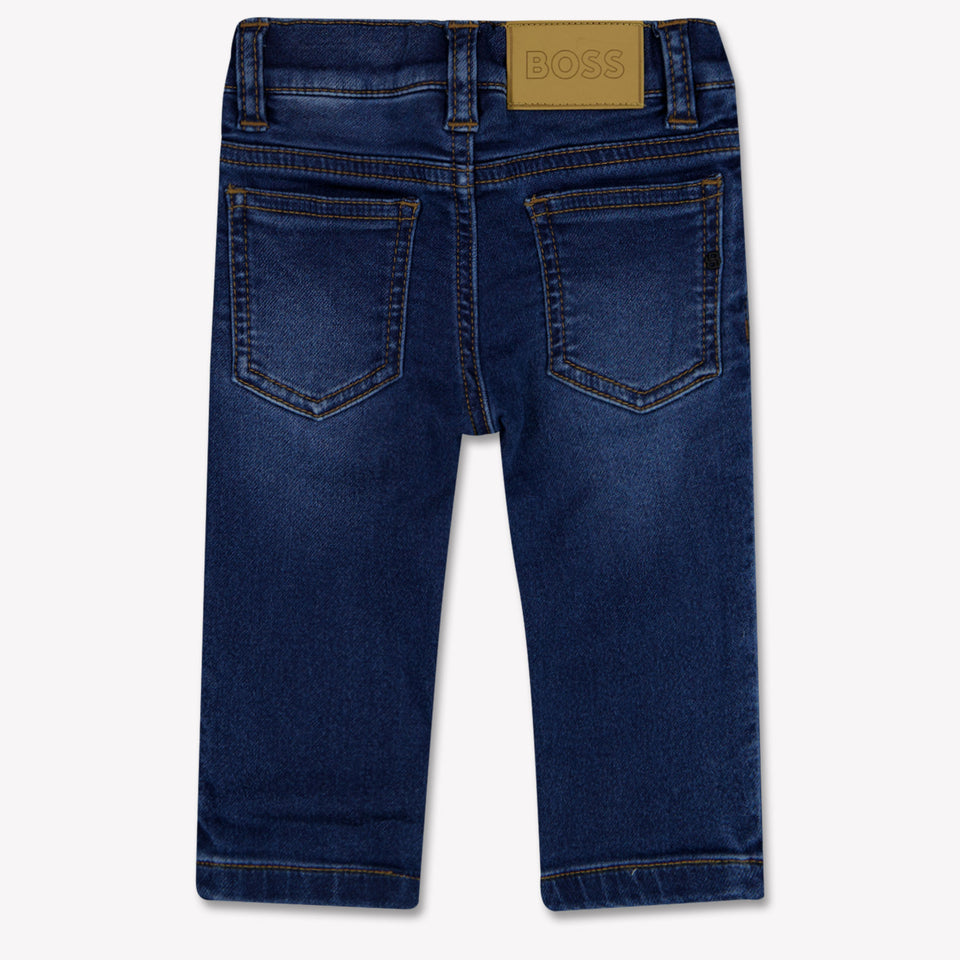 Boss Baby Boys Jeans In Dark Blue
