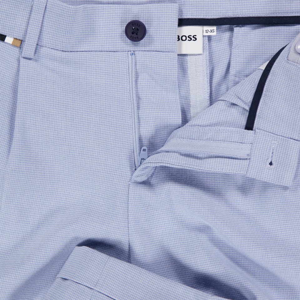 Boss Kids Boys Pants In Light Blue