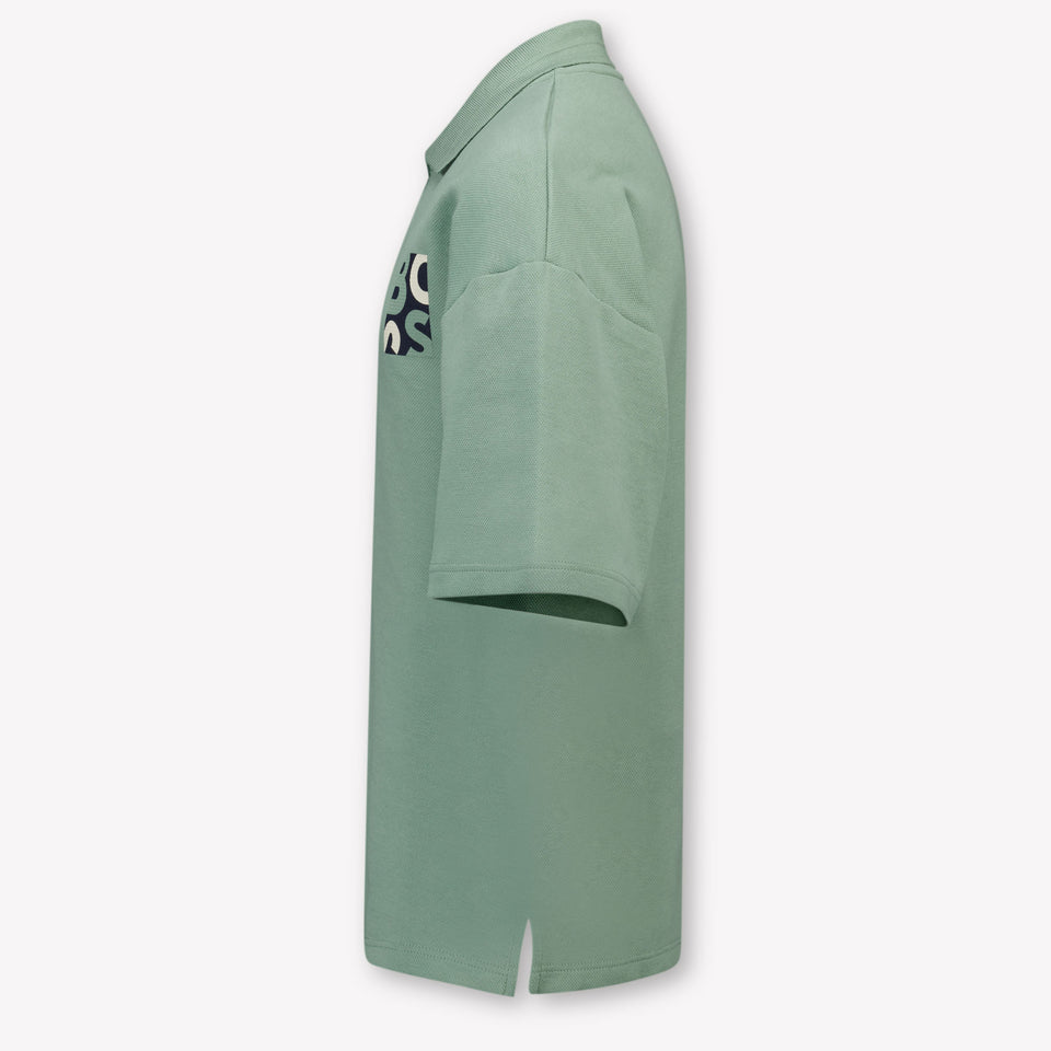 Boss Kids Boys Polo In Green