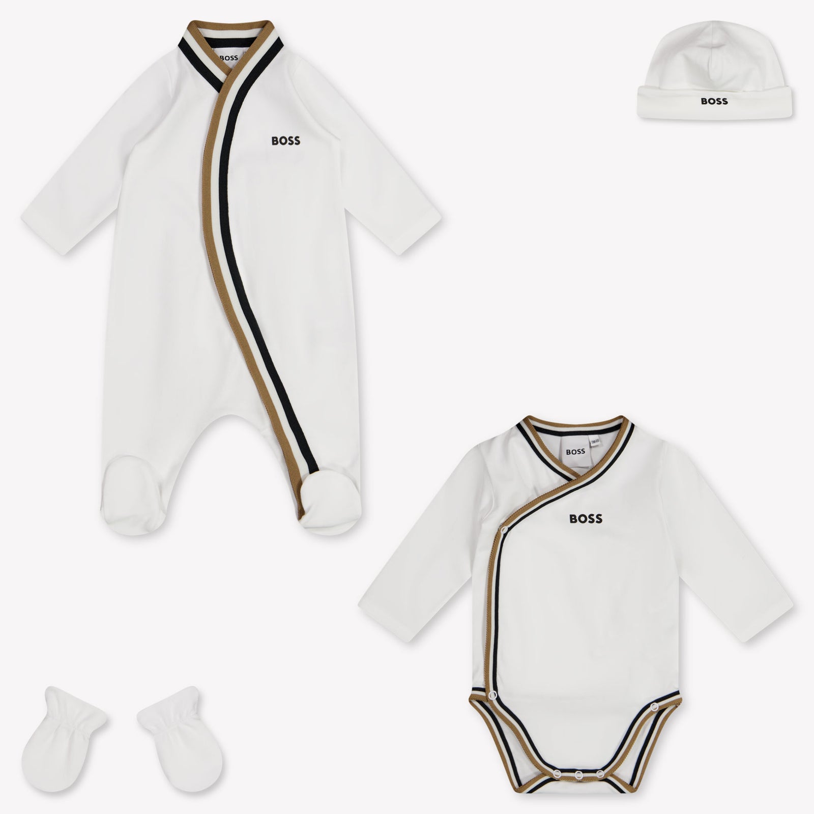 Boss Baby Boys Playsuit In White