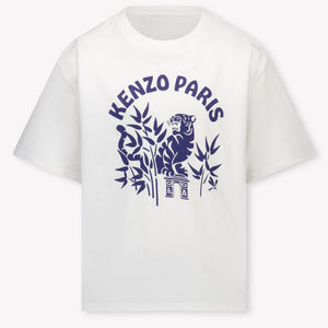 Kenzo Kids Kinder Jongens T-Shirt In Wit