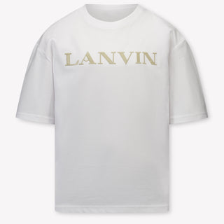 Lanvin Kinder Jongens T-Shirt In Wit