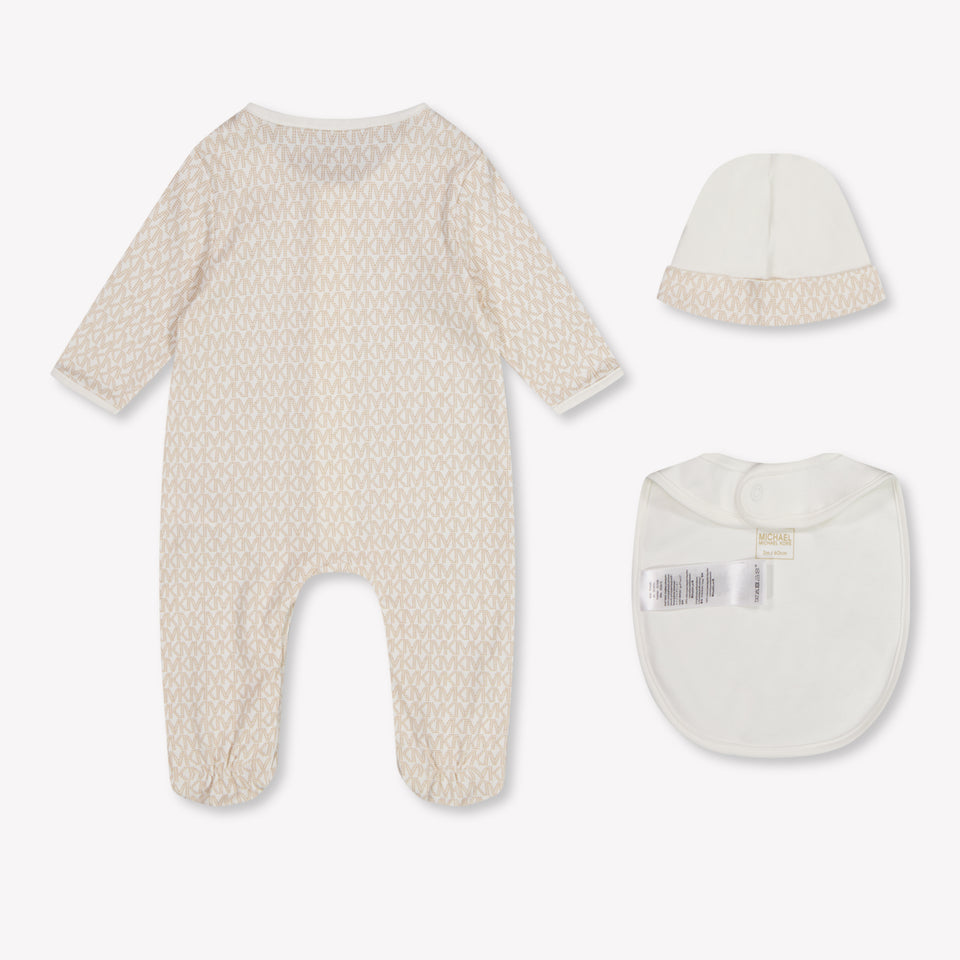 Michael Kors Baby Girls Playsuit In Beige