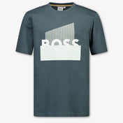 Boss Kinder Jongens T-Shirt In Donker Groen