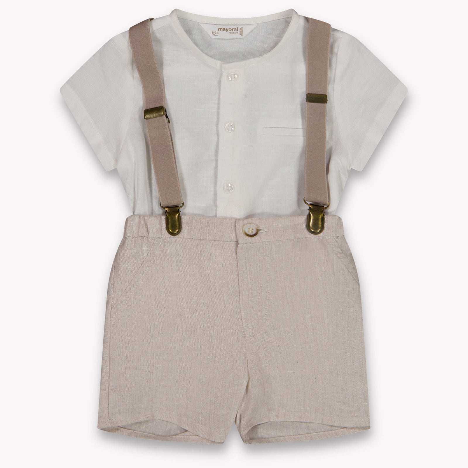 Mayoral Baby Jongens Setje In Beige