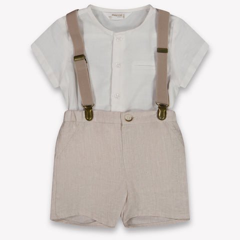 Mayoral Baby Jongens Setje In Beige