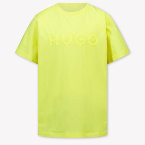HUGO Kids Boys T-Shirt In Yellow