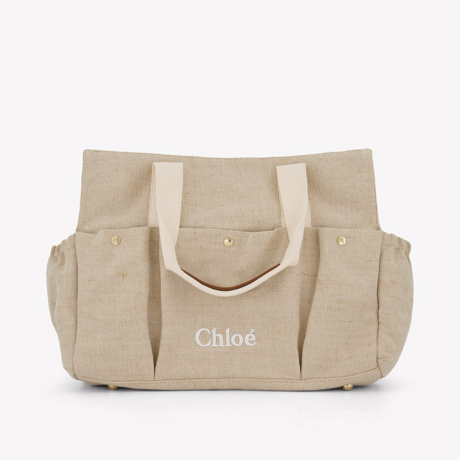 Chloe Baby Girls Diaper Bag In Beige