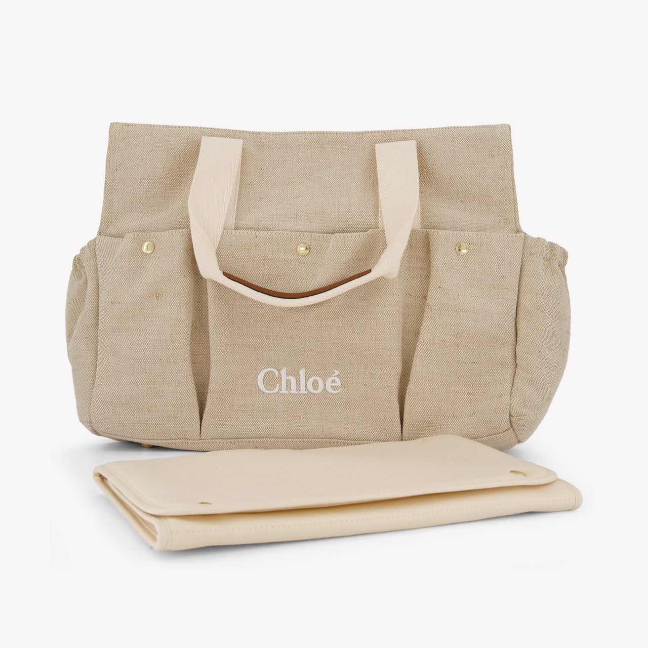 Chloe Baby Girls Diaper Bag In Beige
