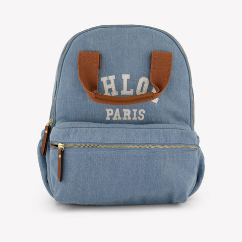 Chloe Kids Girls Bag In Light Blue