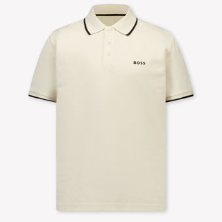 Boss Kinder Jongens Polo In Licht Beige