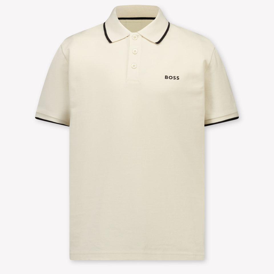 Boss Kinder Jongens Polo In Licht Beige
