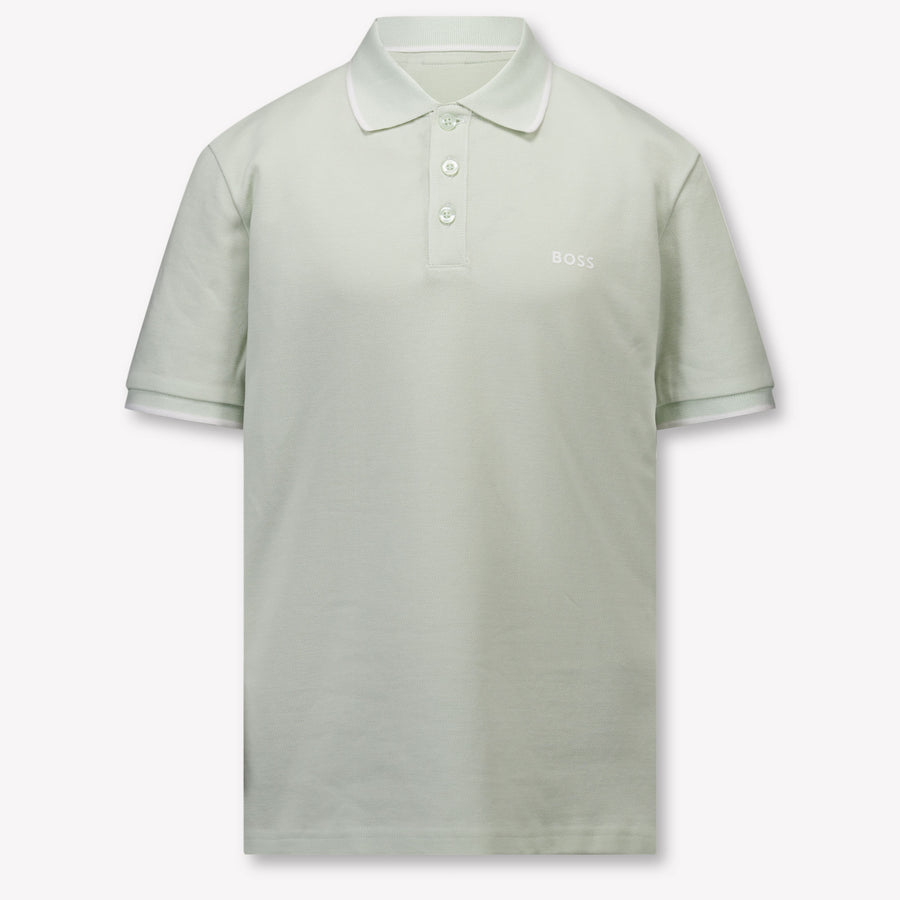 Boss Kids Boys Polo In Mint
