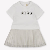 Michael Kors Baby Meisjes Jurk In Wit