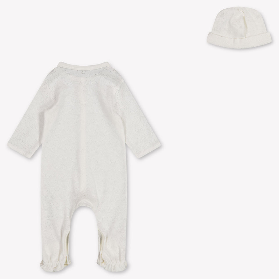 Chloe Baby Girls Playsuit In White