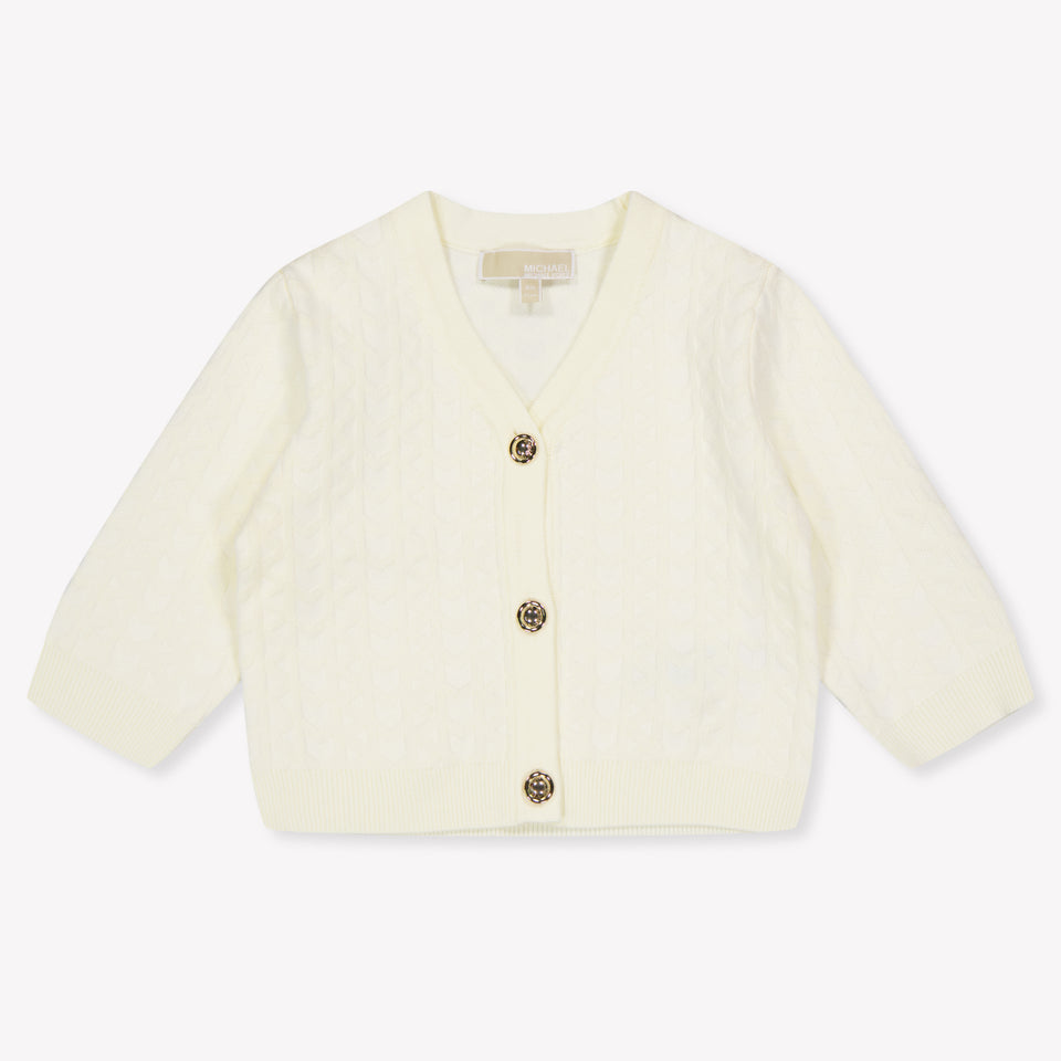 Michael Kors Baby Girls Cardigan In Ecru