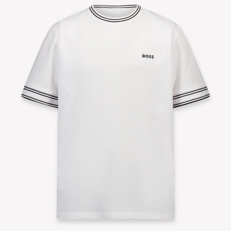 Boss Kinder Jongens T-Shirt In Wit