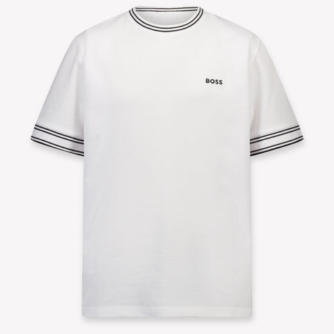 Boss Kinder Jongens T-Shirt In Wit