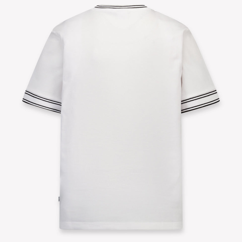 Boss Kinder Jongens T-Shirt In Wit