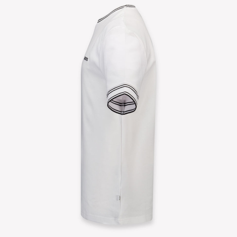 Boss Kinder Jongens T-Shirt In Wit