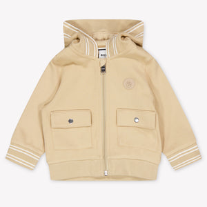 Boss Baby Boys Cardigan In Beige