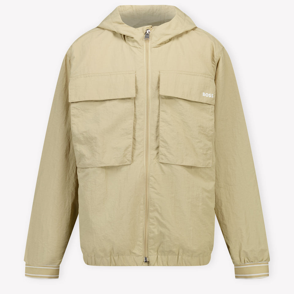 Boss Kinder Jongens Zomerjas In Beige