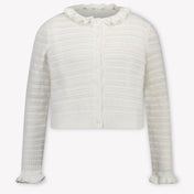 Chloe Kids Girls Cardigan In White