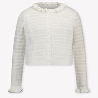 Chloe Kids Girls Cardigan In White