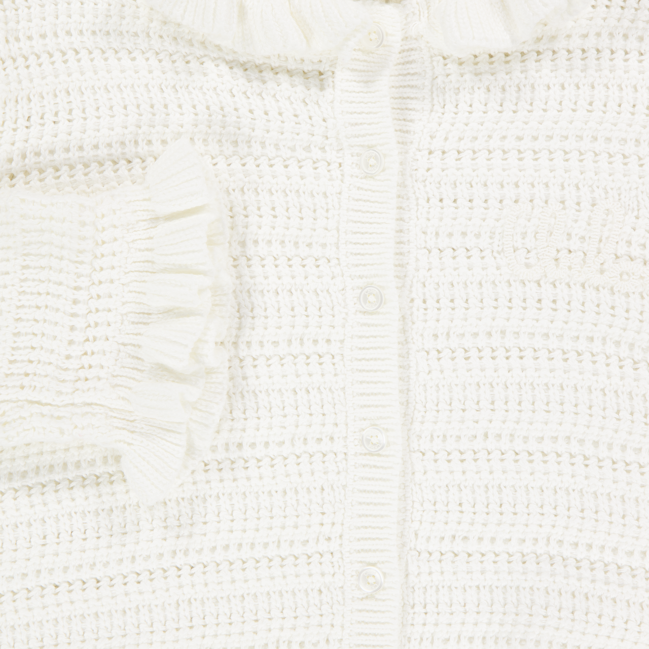 Chloe Kids Girls Cardigan In White